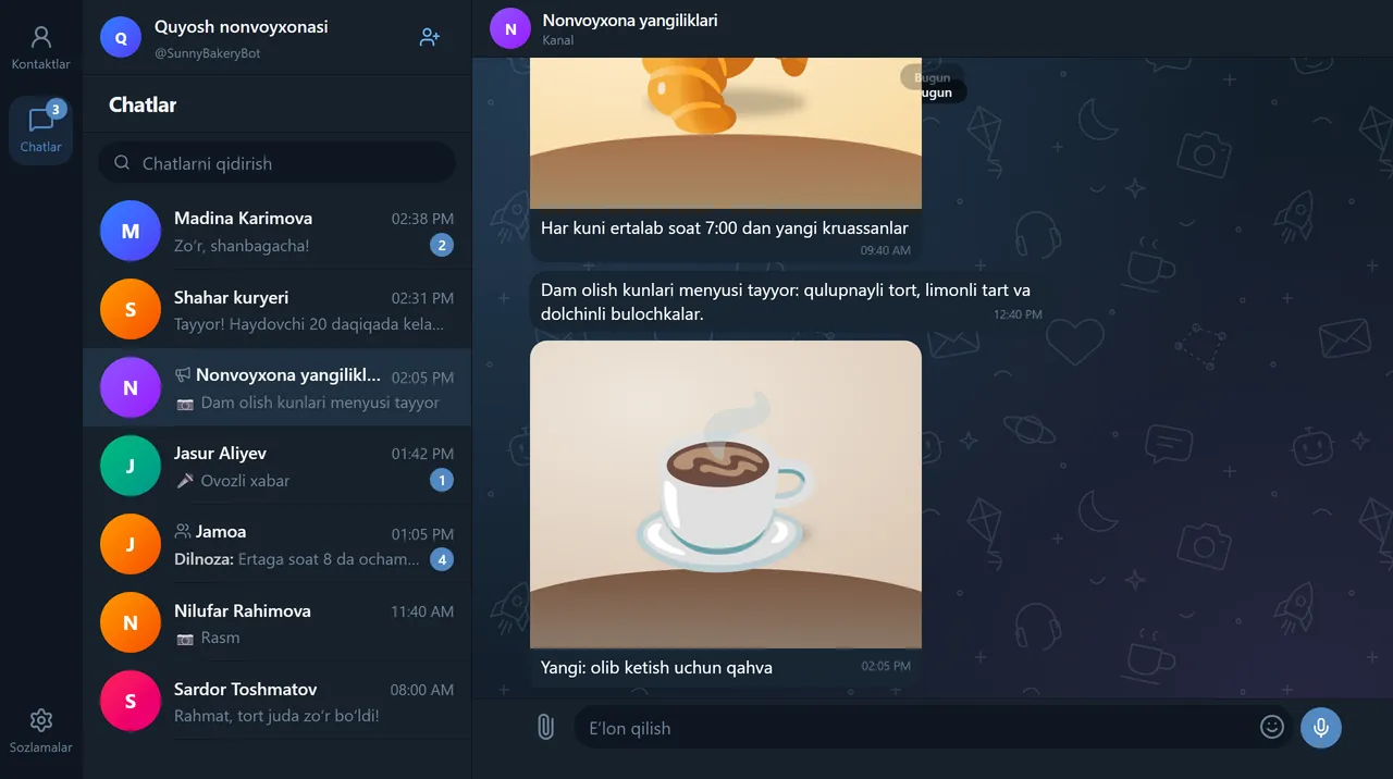 Telegram Desktop’dagi BotsGram kanali qorong‘i mavzuda